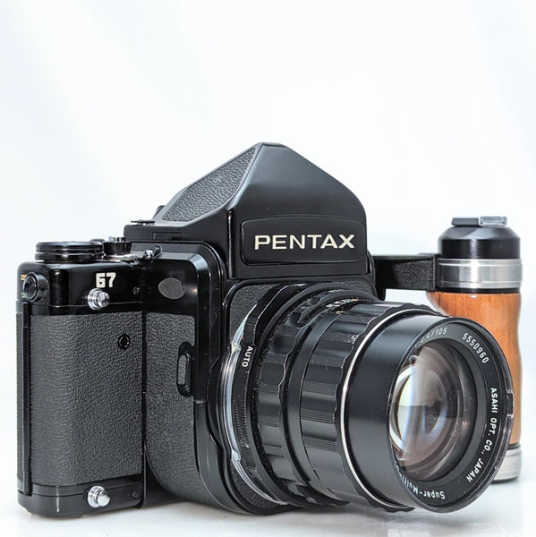 Pentax 67 SLR mirror up film camera w/Super -multi-coated 