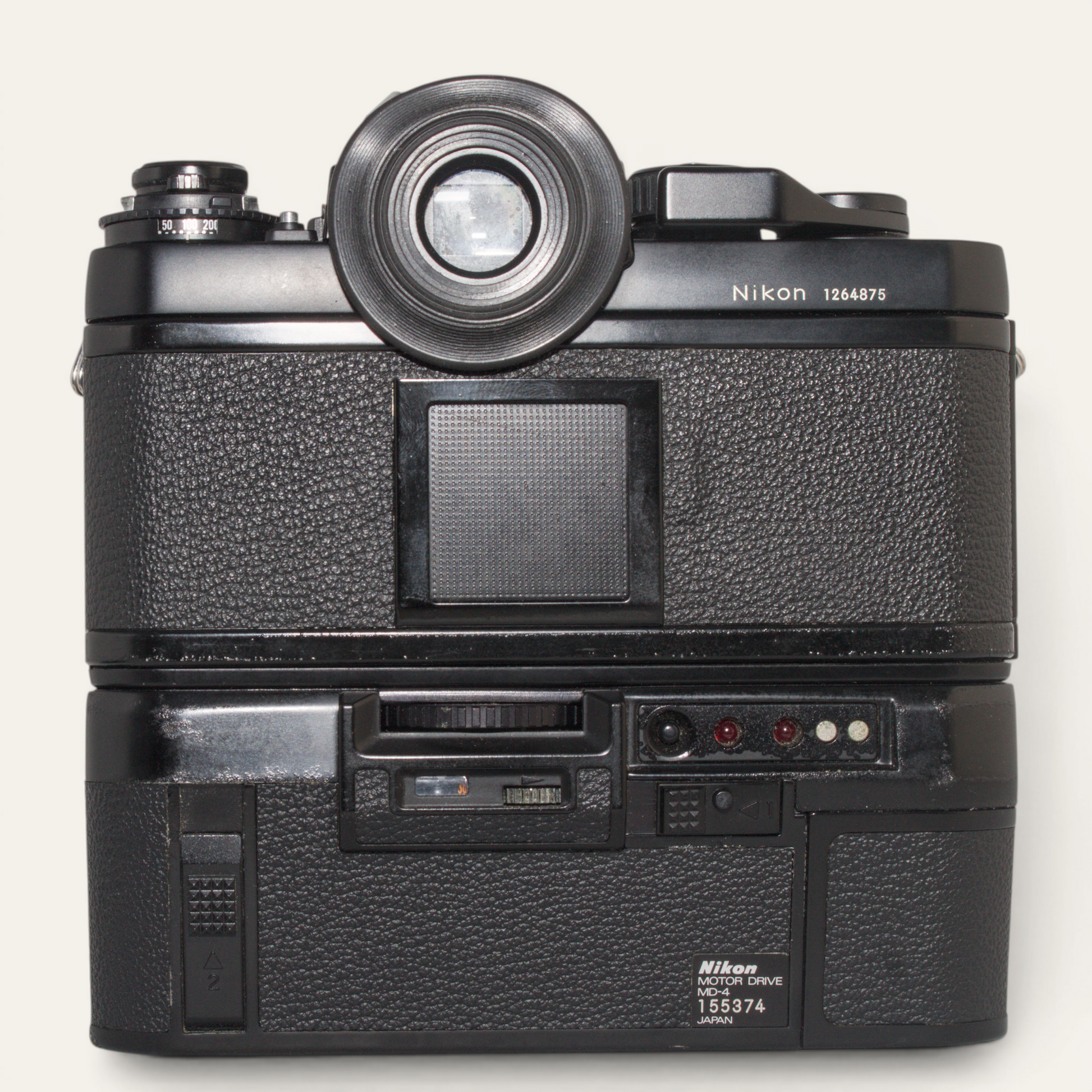 Title
Nikon F3 35mm SLR Camera w/ MD-4 Motor Drive &amp; Nikkor 50mm f/1.8 AI Lens – Used – Excellent Plus
