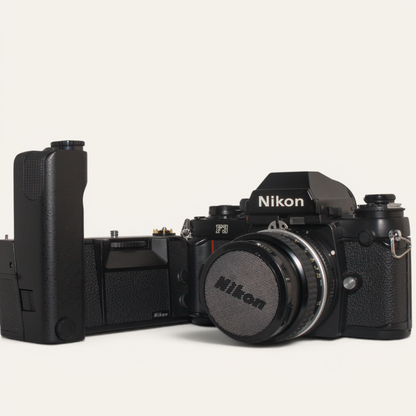 Title
Nikon F3 35mm SLR Camera w/ MD-4 Motor Drive &amp; Nikkor 50mm f/1.8 AI Lens – Used – Excellent Plus
