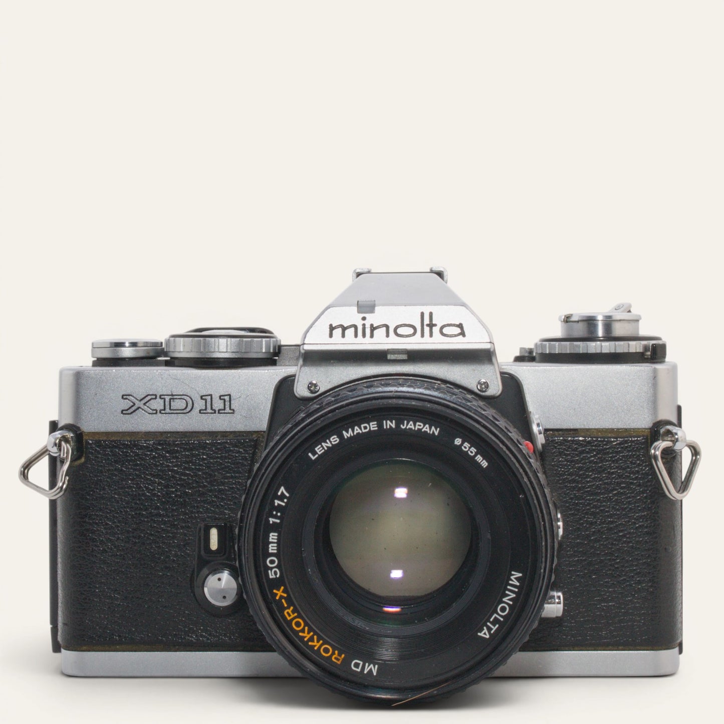 Minolta XD-11 35mm SLR Film Camera  MD Rokkor-X 50mm f/1.7