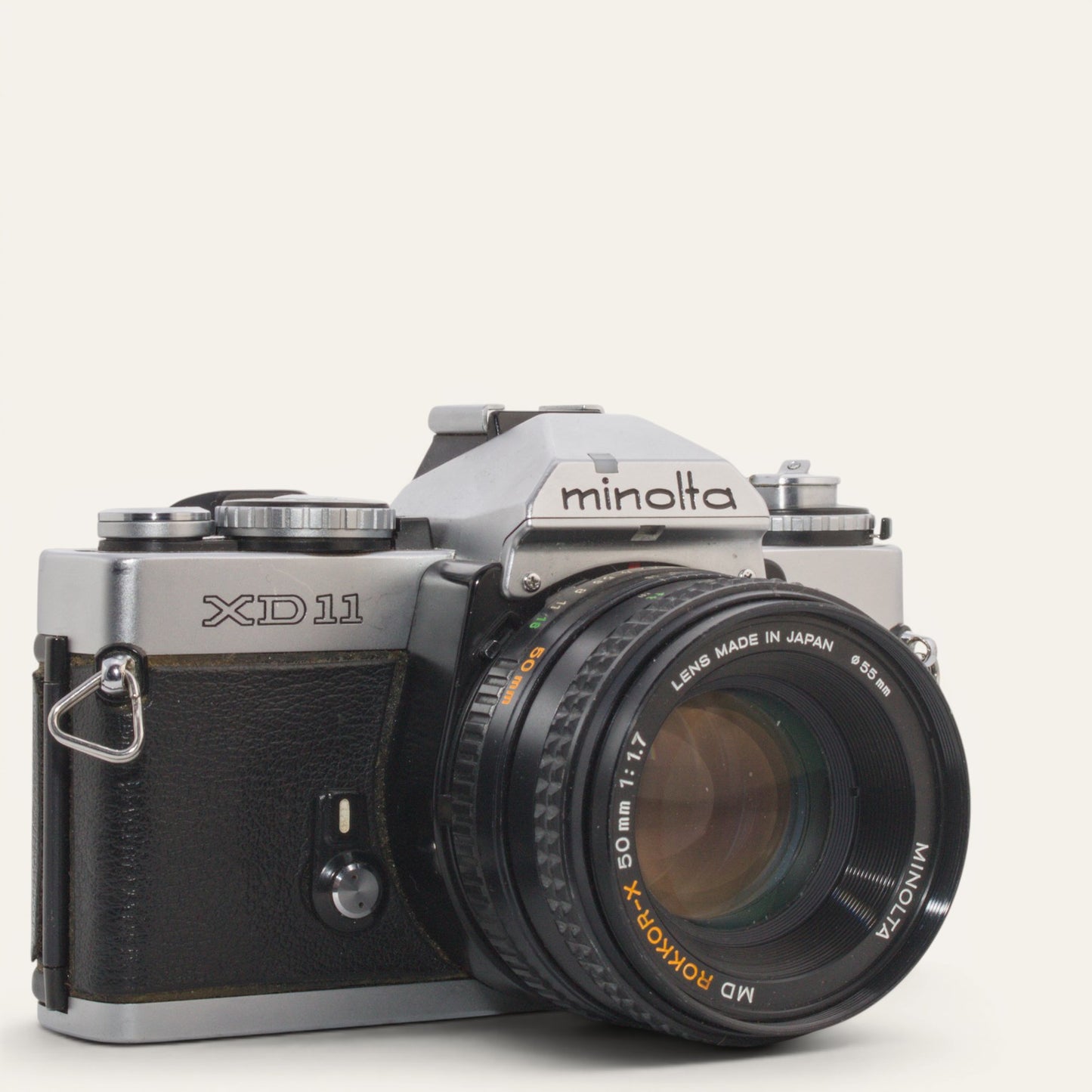Minolta XD-11 35mm SLR Film Camera  MD Rokkor-X 50mm f/1.7