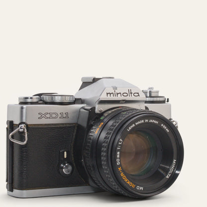 Minolta XD-11 35mm SLR Film Camera  MD Rokkor-X 50mm f/1.7