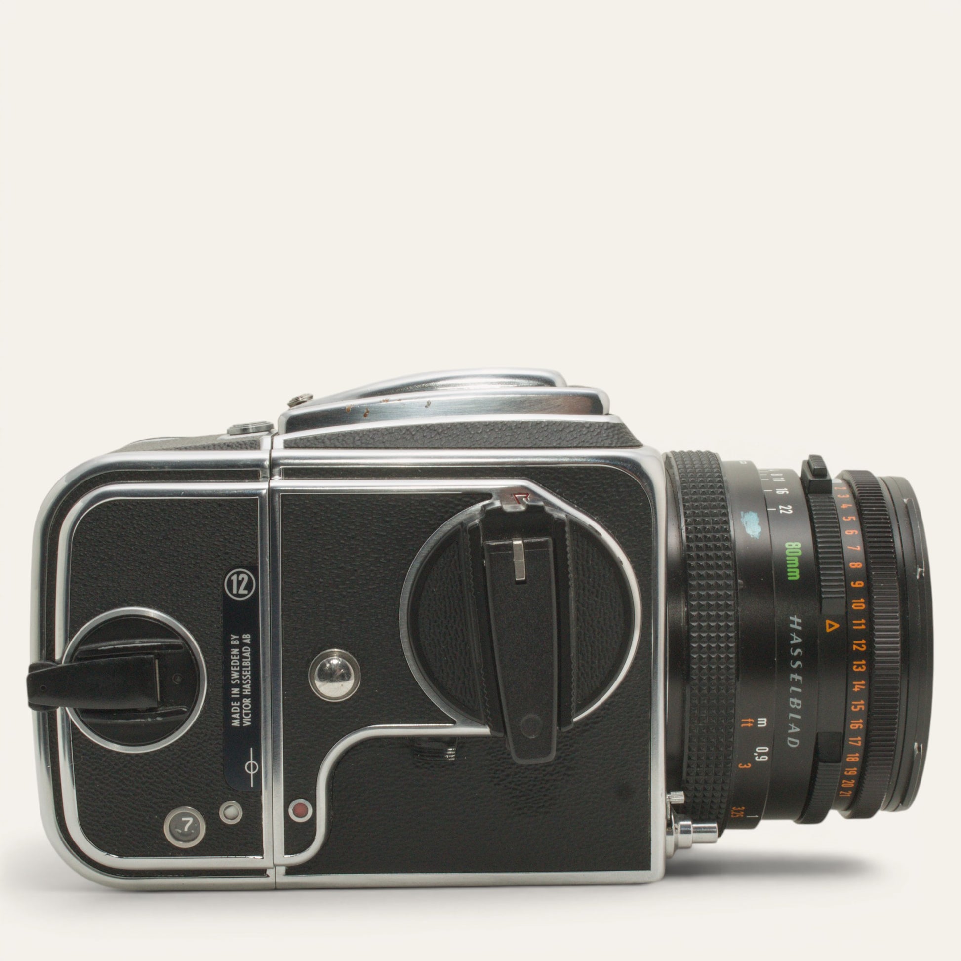 Hasselblad 500 C/M with Carl Zeiss Planar 80mm f/2.8 T* and A12 Back – Used – Excellent Plus