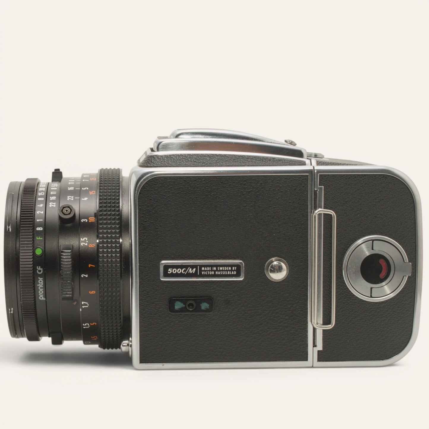 Hasselblad 500 C/M with Carl Zeiss Planar 80mm f/2.8 T* and A12 Back – Used – Excellent Plus