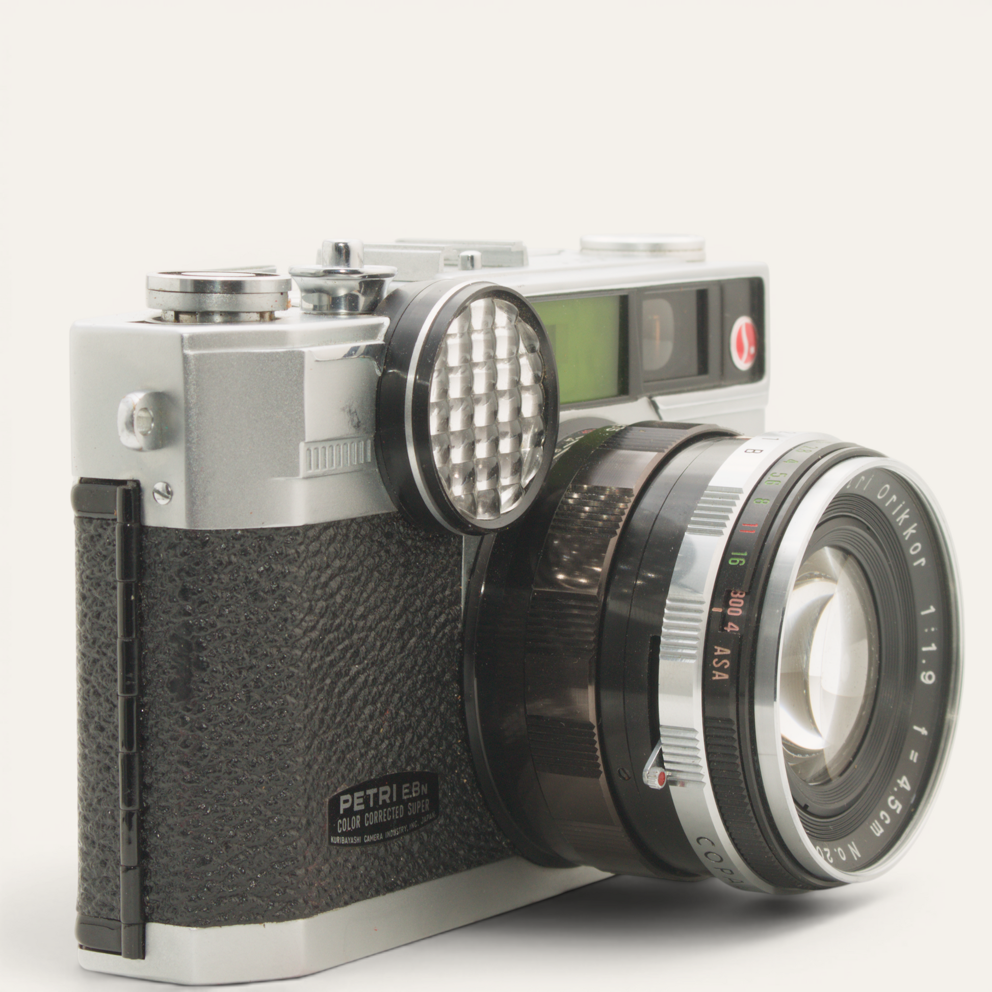 Petri EBn 35mm Rangefinder Camera with 45mm f/1.9 Orikkor Lens