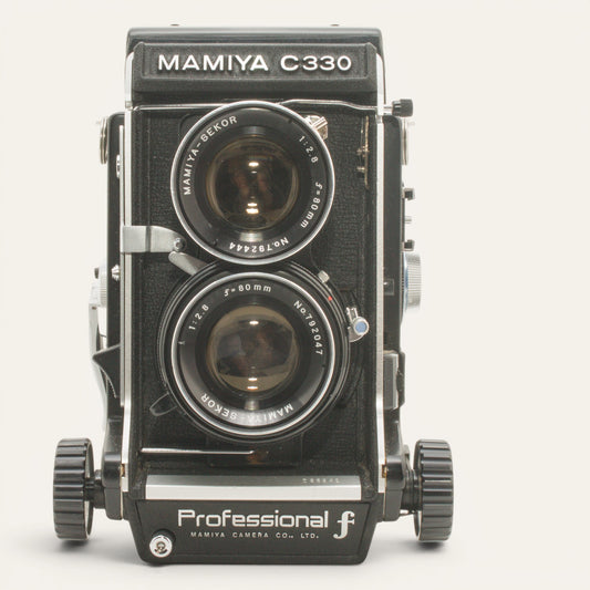 Mamiya C330 Professional F TLR Camera with 80mm f2.8 Blue Dot Len