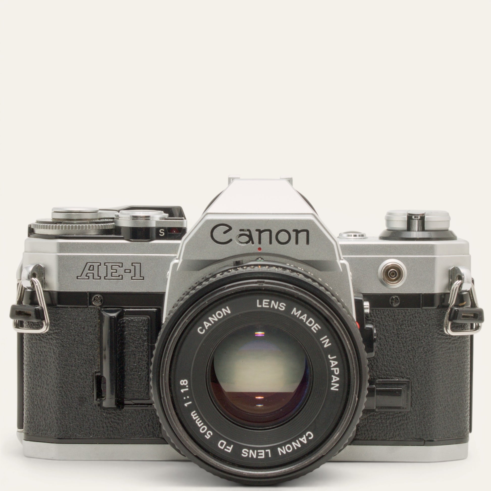 Canon AE-1 35mm SLR Camera with New FD 50mm f/1.8 Lens