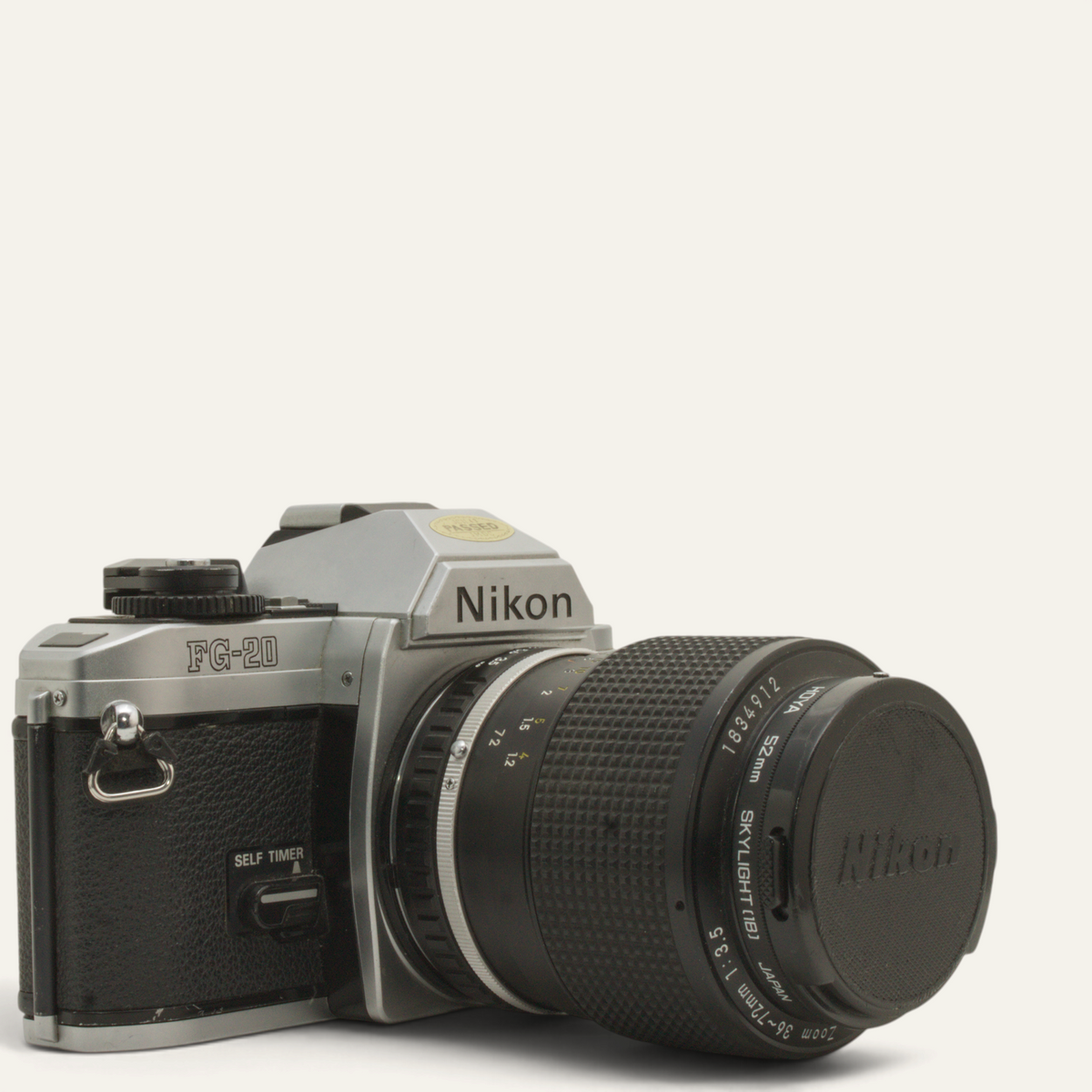 Nikon FG with Nikon Series E 36–72mm f/3.5 Lens