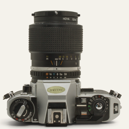 Nikon FG with Nikon Series E 36–72mm f/3.5 Lens
