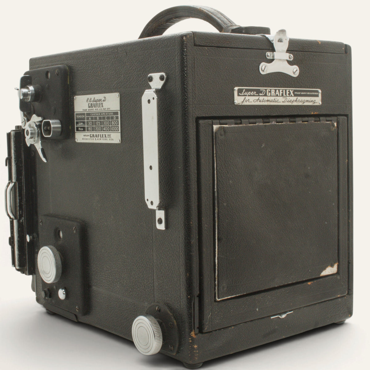 Graflex Super D 4×5 with Kodak Ektar 190mm f/5.6 lens