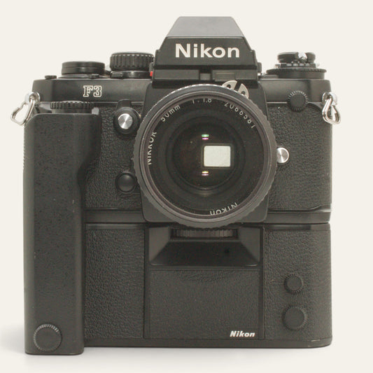 Nikon F3 with MD-4 Motor Drive & Nikkor 50mm f/1.8 AI Lens