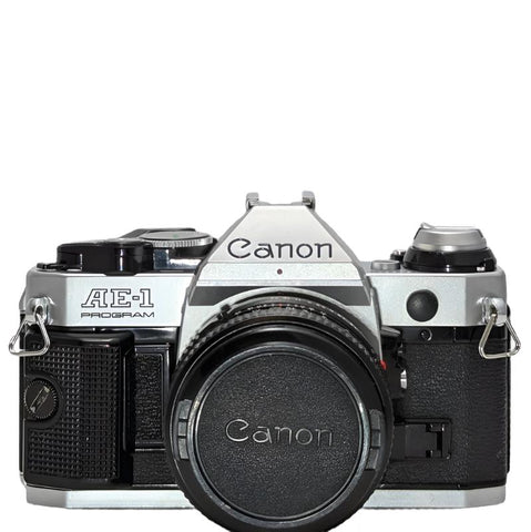 Canon AE-1 Program 35mm Film Camera w/ "New" FD 50/1.8 Lens, AE-1P