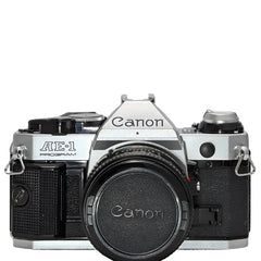 Canon AE-1 Program 35MM Film Camera w/ "New" FD 50/1.8 Lens, AE-1P