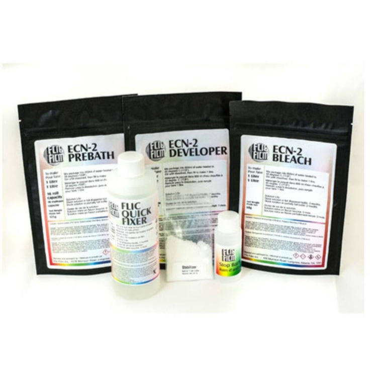 ECN-2 Home processing Kit - 8 rolls  for Kodak Vision3 films from Captureel and Flic Film