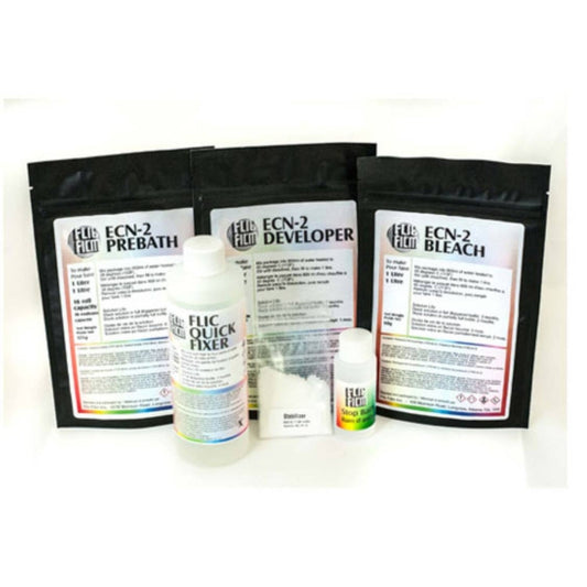 ECN-2 Home processing Kit - 8 rolls  for Kodak Vision3 films from Captureel and Flic Film
