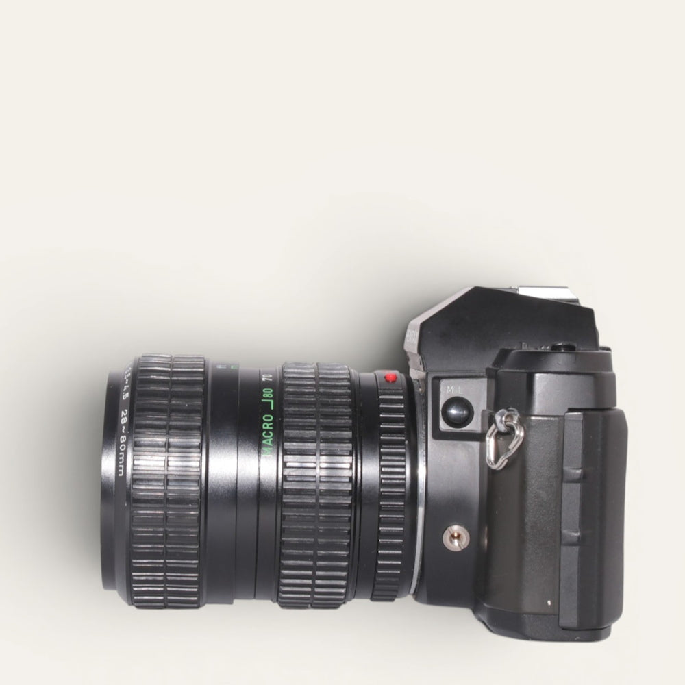 Pentax P3n 35mm SLR Film Camera with Pentax-A 28–70mm f/3.5–4.5 Macro Lens