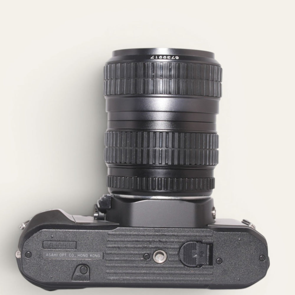 Pentax P3n 35mm SLR Film Camera with Pentax-A 28–70mm f/3.5–4.5 Macro Lens
