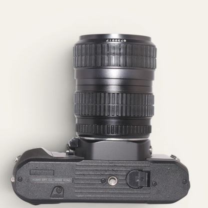 Pentax P3n 35mm SLR Film Camera with Pentax-A 28–70mm f/3.5–4.5 Macro Lens