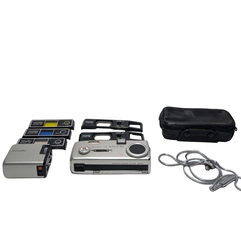 Minolta 16 Model P A subminiature camera, made from 1960-6 Minolta 16 Model P A subminiature camera, made from 1960-6