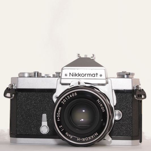 Nikkormat FTN 35mm SLR Film Camera with Nikkor 50mm f/2 Lens