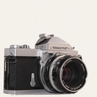 Nikkormat FTN 35mm SLR Film Camera with Nikkor 50mm f/2 Lens