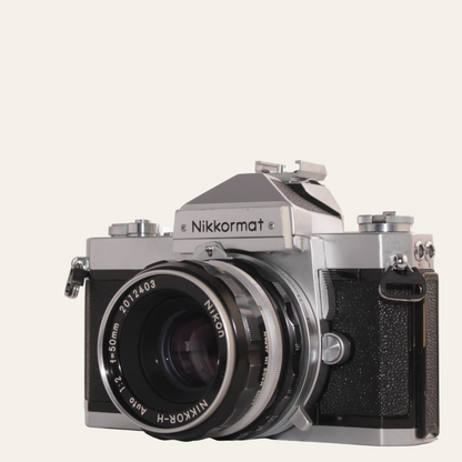 Nikkormat FTN 35mm SLR Film Camera with Nikkor 50mm f/2 Lens