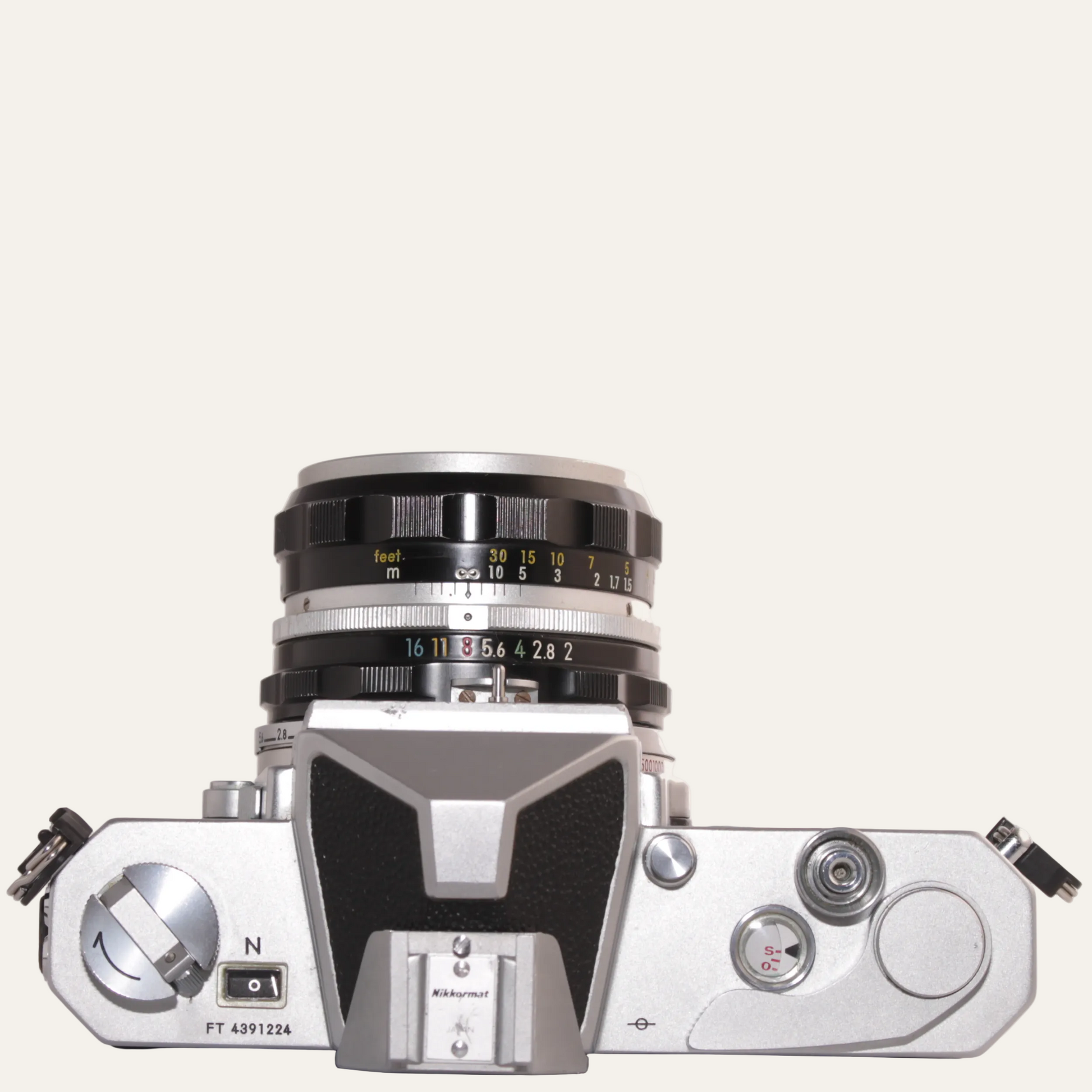 Nikkormat FTN 35mm SLR Film Camera with Nikkor 50mm f/2 Lens