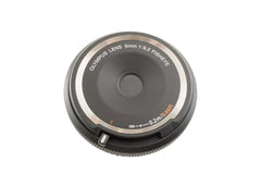 Olympus 9mm fish-eye lens for Micro four-thirds digital cameras