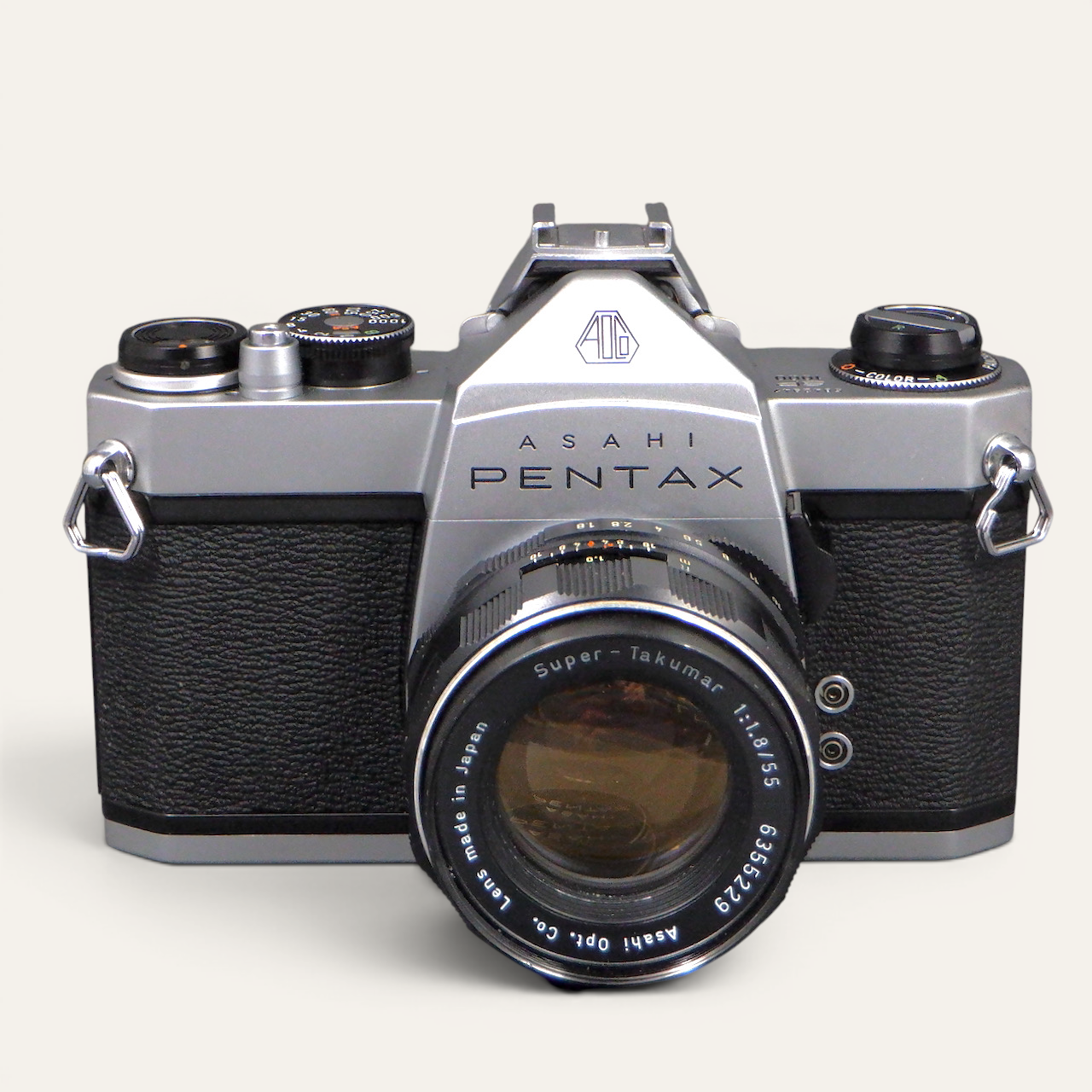 Asahi Pentax Spotmatic SP1000 35mm SLR Film Camera with Super-Takumar 55mm f/1.8 Lens