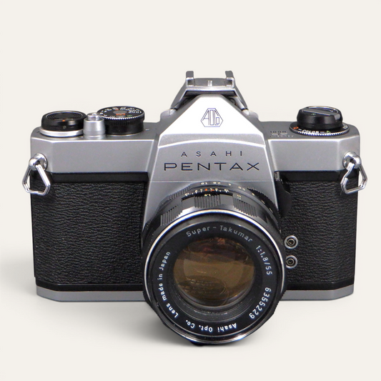 Asahi Pentax Spotmatic SP1000 35mm SLR Film Camera with Super-Takumar 55mm f/1.8 Lens