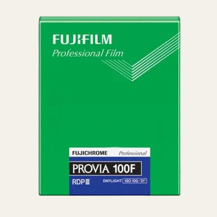 Fujifilm Provia 100F 4x5 20 sheet per box