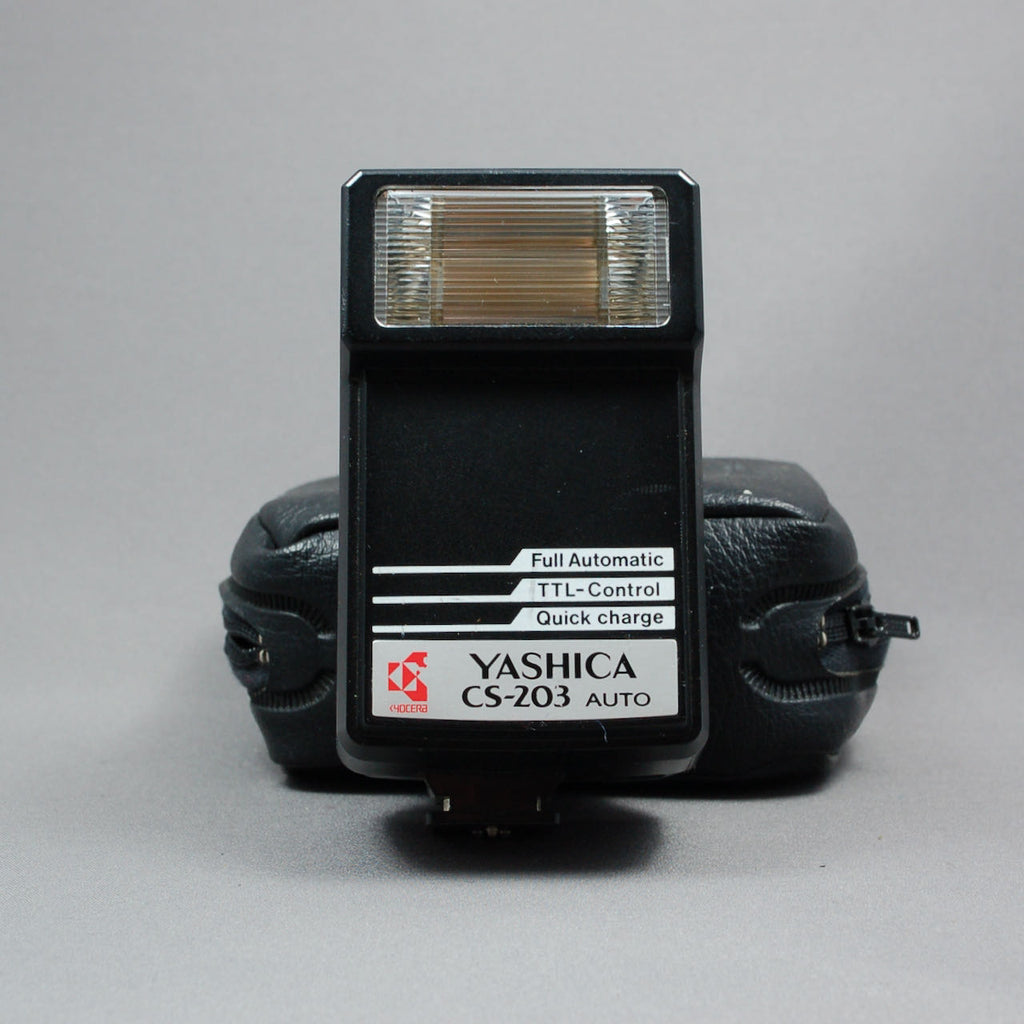 Yashica FX-103 Program w/ DSB 50mm 1.9 lens and CS-203 Flash– Used