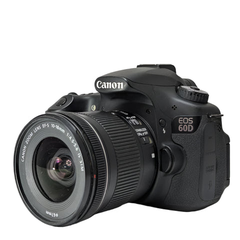 Canon EOS D60 18.0 Megapixel Digital DSLR camera Kit w/10-18mm EF-S & 18-135mm EF-S lenses