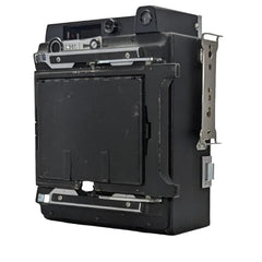 Pacemaker Graflex Crown Graphic Special 4x5 film camera with Schneider-Kreuznach 135mm f4.7 Xenar lens and flash unit