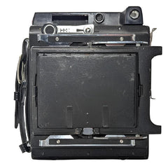 Pacemaker Graflex Crown Graphic Special 4x5 film camera with Schneider-Kreuznach 135mm f4.7 Xenar lens and flash unit