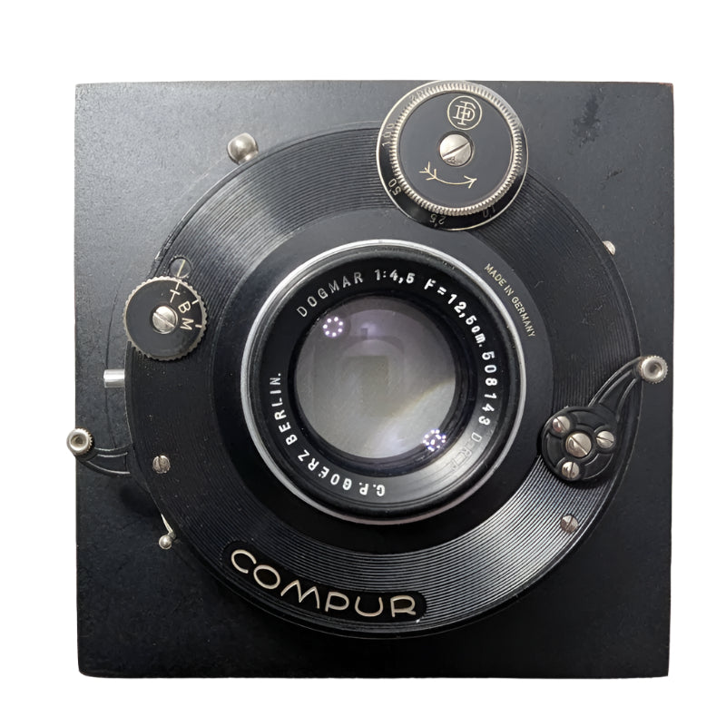 C.P. Goerz Dogmar 125mm (12.5cm) 4.5 Lens on Compur shutter