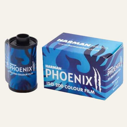 Harman Phoenix Blue ISO 200 color film 