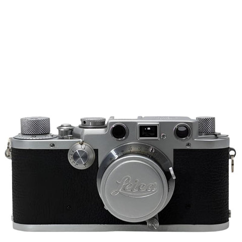 Leica IIIf (Red-Dial, 1951-52) Film Camera w/ Summaron 3.5cm (35mm) f3.5  lens and 35mm finder, half case and filters