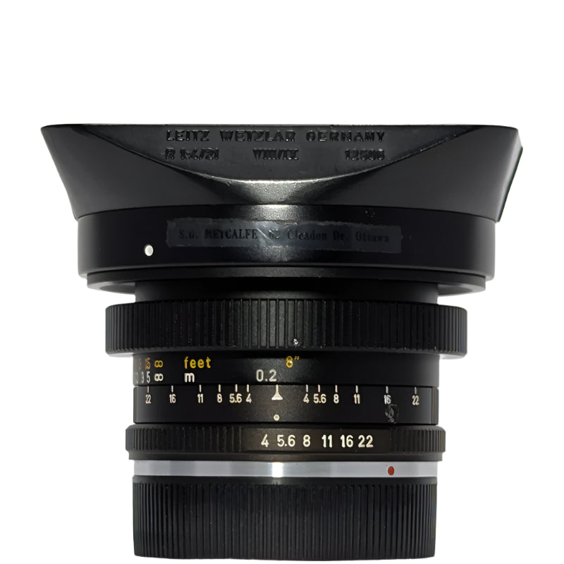 Leica Leitz Super Angulon -R 21mm f4 wide angle lens