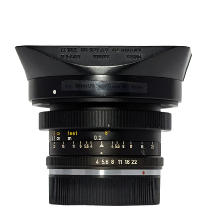 Leica Leitz Super Angulon -R 21mm f4 wide angle lens