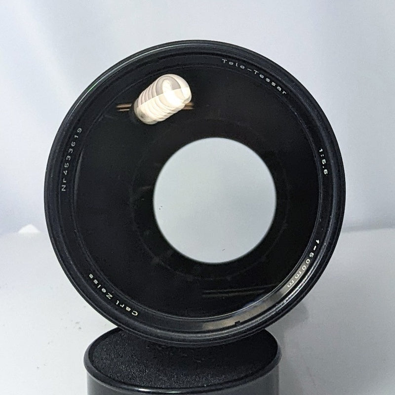 Rollei SL66 Carl Zeiss Tele-Tessar 500mm f/5.6 Telephoto Lens – Mint – With Caps and Hood
