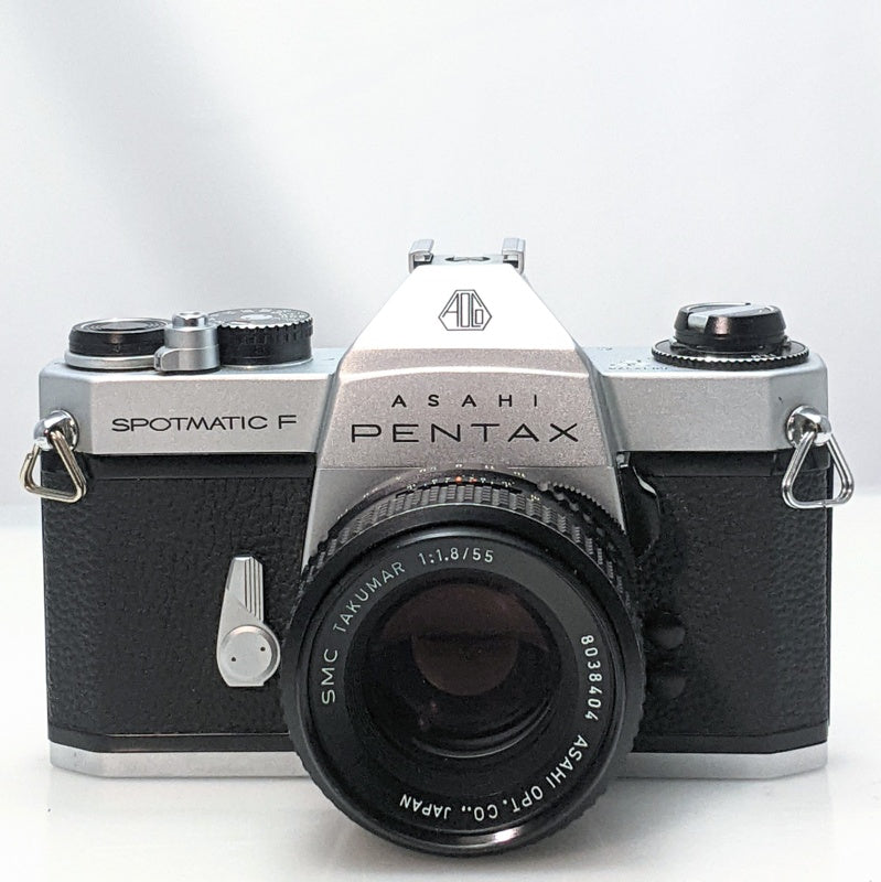 Pentax Spotmatic SP-F 35mm film camera w/ 55/1.8 LENS - Near Mint